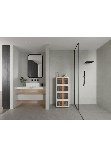 Hi-box Katlanabilir Istiflenebilir Çok Amaçlı Organizer Eşya Dolabı Saklama Kutusu