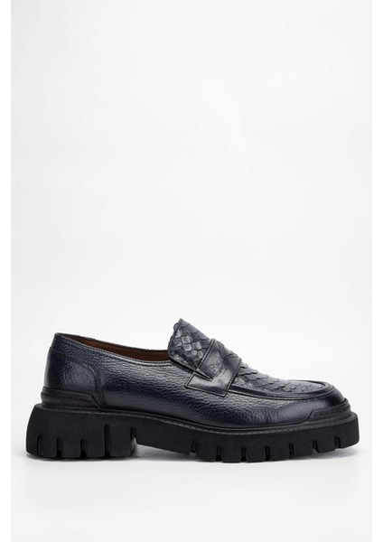 Erkek Deri Lacivert Loafer Ayakkabı 477 67615 Erk Ayk Sk23/24 Lacı Gyk/Yln