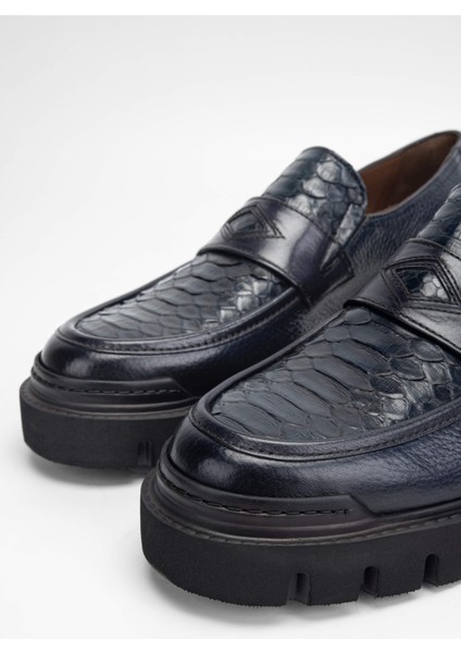 Erkek Deri Lacivert Loafer Ayakkabı 477 67615 Erk Ayk Sk23/24 Lacı Gyk/Yln