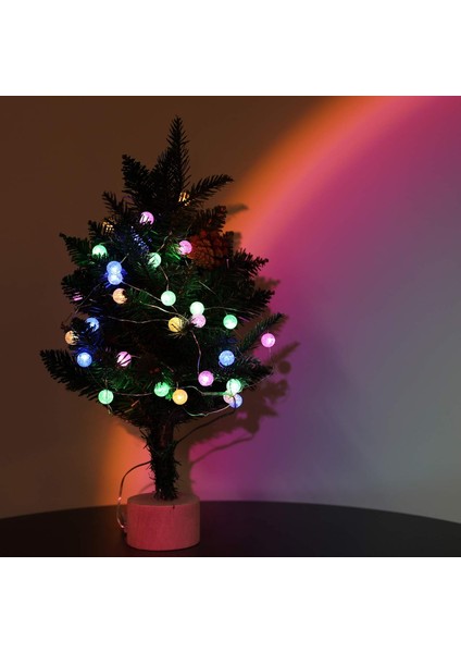 Yatak Odası Için Çok Renkli Küre Dize Işıklar, Iç Mekan Dize Işıklar, Kristal Crackle Top Işıklar 10FT 30 LED Pille Çalışan Peri Asma Işıklar (Yurt Dışından) modelleri