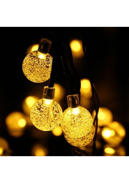 Dize Işıkları Dış Mekan 12FT 20 LED Küre Dize Işıklar, Su Geçirmez 8 Mod Bahçe, Çim, Veranda, Gazebo, Yard, Dış Mekan Için Güneş Enerjili Veranda Işıkları (Sıcak Beyaz) (Yurt Dışından) modelleri