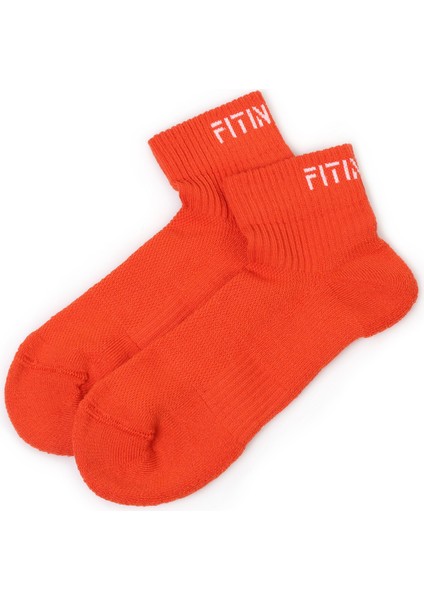 Premium Performance quarter Unisex Spor çorap turuncu modelleri