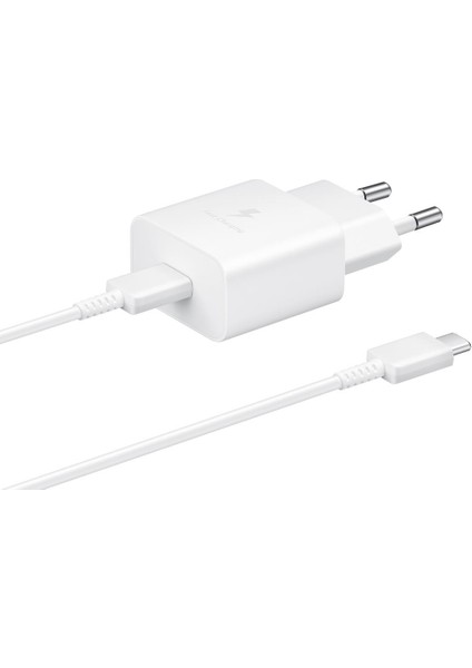 Kılıç Teknoloji Samsung EP-T1510XWEGWW  15W Pd Type C Power Adapter - Cable  Şarj Aleti Beyaz