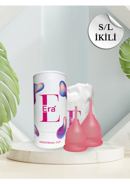 Era Cup - S/L Ikili Paket ( 2 Pcs) / Menstrual Cup (Adet Kabı)