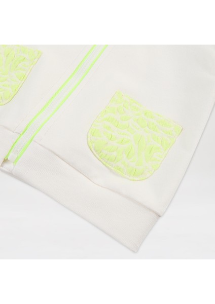 Fırfır Detaylı Fermuarlı Sweatshirt