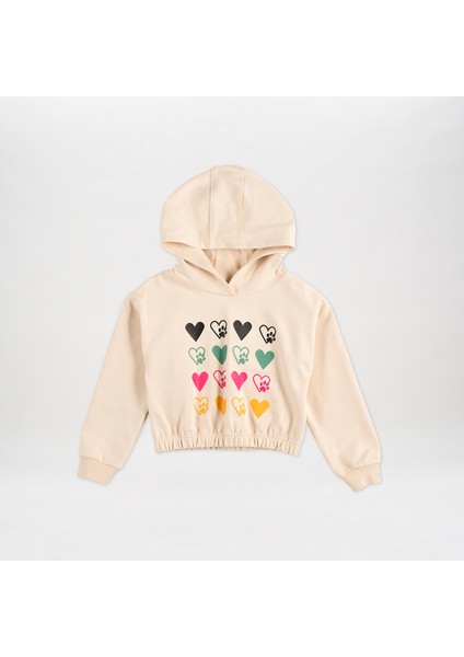 Baskı Detaylı Kapüşonlu Sweatshirt modelleri