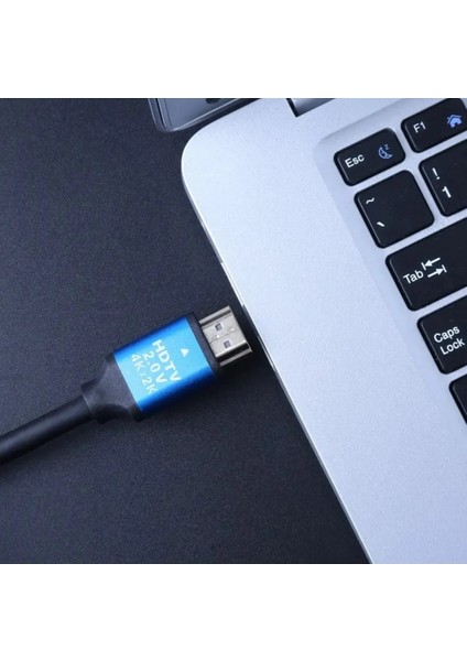 Hdtv 4K Yüksek Hızlı Hdtv Kablosu Hdtv Kablo 4K UHD HDMI Kablo Hdtv 2.0 Standart Iletim Notebook Tv Projektör Gamebox ile Uyumlu Siyah 1.5 Metre