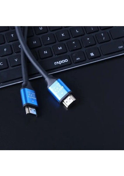 Hdtv 4K Yüksek Hızlı Hdtv Kablosu Hdtv Kablo 4K UHD HDMI Kablo Hdtv 2.0 Standart Iletim Notebook Tv Projektör Gamebox ile Uyumlu Siyah 1.5 Metre