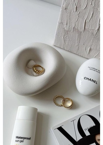 Hm Muadil Dokulu Dekoratif Takı Tabağı