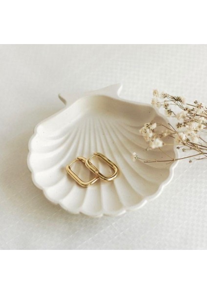 Dekoratif Beton Istiridye Takı Tabağı | Beyaz modelleri