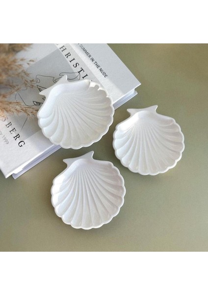 Dekoratif Beton Istiridye Takı Tabağı | Beyaz fırsatları