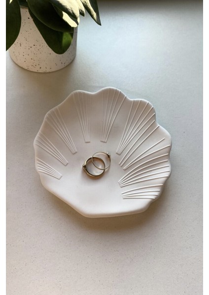 Deniz Kabuğu Şeklinde Dekoratif Tabak Takı Tabağı modelleri