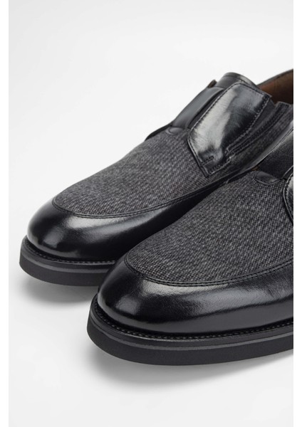 Erkek Deri/Tekstil Siyah Makosen Ayakkabı 477 49155 Erk Ayk Sk23/24 Sıyah Bfl/Kms modelleri