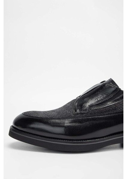 Erkek Deri/Tekstil Siyah Makosen Ayakkabı 477 49155 Erk Ayk Sk23/24 Sıyah Bfl/Kms fırsatları