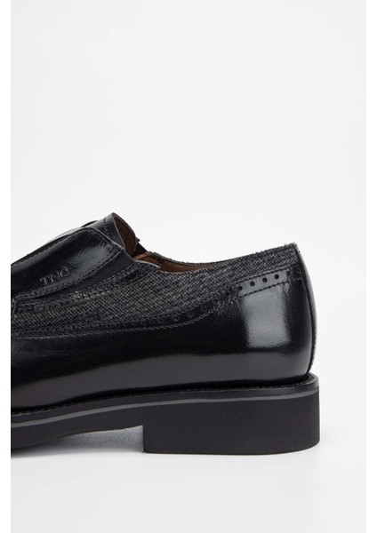 Erkek Deri/Tekstil Siyah Makosen Ayakkabı 477 49155 Erk Ayk Sk23/24 Sıyah Bfl/Kms indirimleri