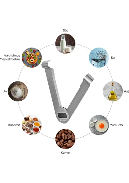 Gastro Scale 1001 Ekranlı Inox Mutfak Tartısı 5 kg Kapasite