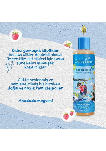 Childs Farm Organik Ahududu Özlü Çocuk Banyo Köpüğü 250ML