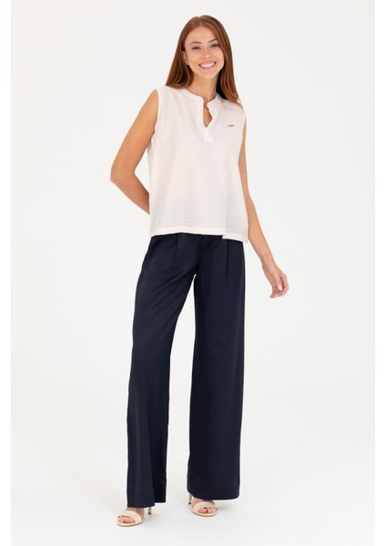 Kadın Lacivert Pantolon (Kanvas-Chino) 50263385-VR033