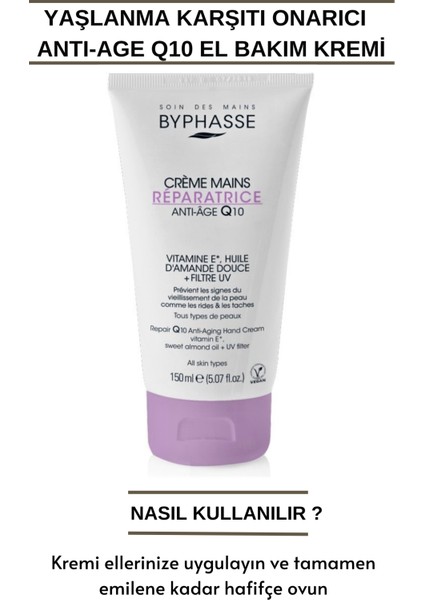 Yaşlanma Karşıtı Onarıcı Q10 Anti-Age El Kremi 150ML fiyatları