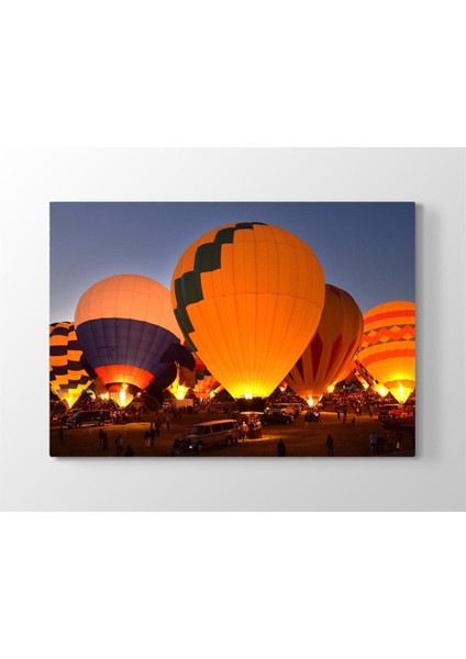 Kapadokya Balon Manzaralı Kanvas Tablo