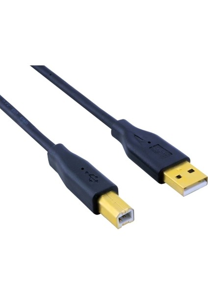 USB 2.0V A Erkek B Erkek Kablo Gold Plated