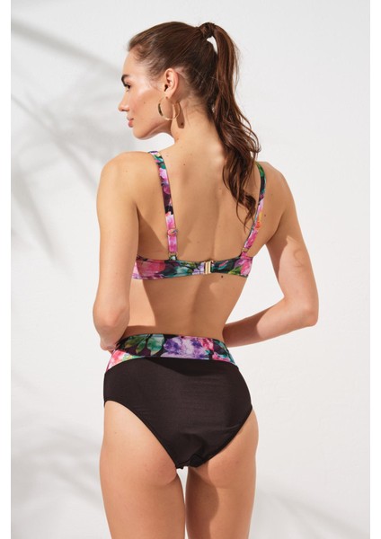 Herve Toparlayıcı Balenli Bikini Takım Violet 231230-D fiyatları