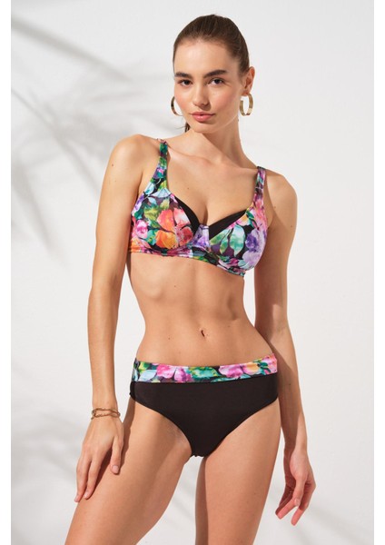 Herve Toparlayıcı Balenli Bikini Takım Violet 231230-D fırsatları