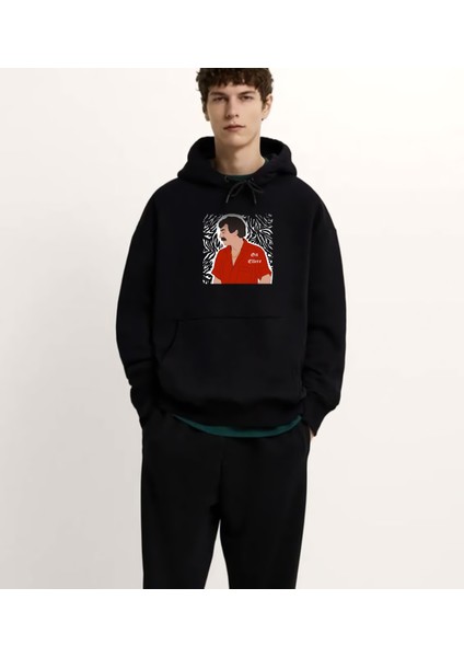 Müslüm Gürses - Git Ellere Baskılı Yüksek Kaliteli Unisex Oversize Siyah Sweatshirt fiyatları
