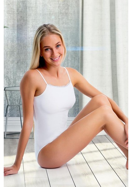 Modal Dantelli Çıtçıtlı Body