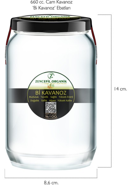 Cam Kavanozda Katkısız Dut Kurusu 660 cc Pure Dried White Mulberry