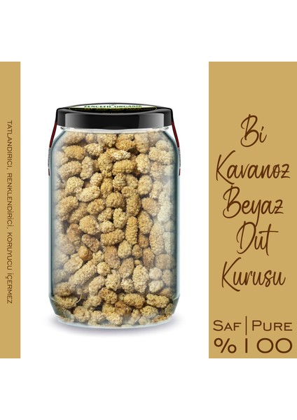 Cam Kavanozda Katkısız Dut Kurusu 660 cc Pure Dried White Mulberry