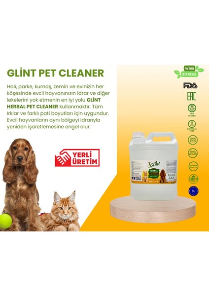 Pet Cleaner 5 Lt %100 Bitkisel Kimyasalsız Kedi Köpek Yüzey Temizleyicisi