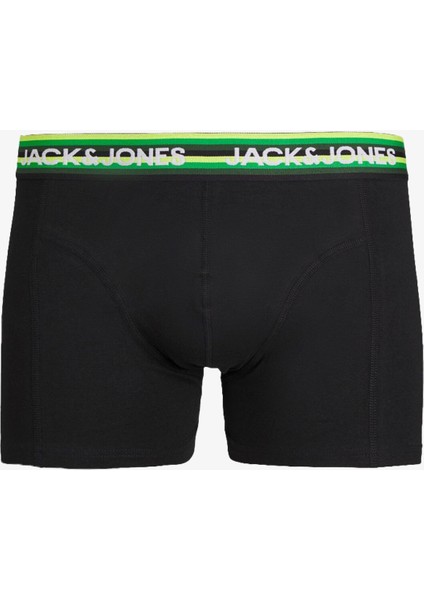 Jacsimon Solid Erkek Siyah Boxer 12253577-WILDLIME