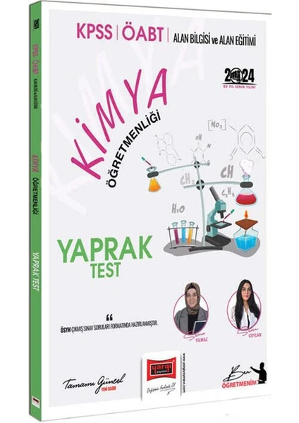 Yargı Yayınevi 2024 ÖABT Kimya Yaprak Test