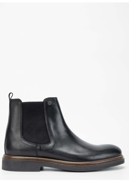 Erkek Hakiki Deri Siyah Casual Bot 537 3384 Erk Bot SK23/24 Sıyah