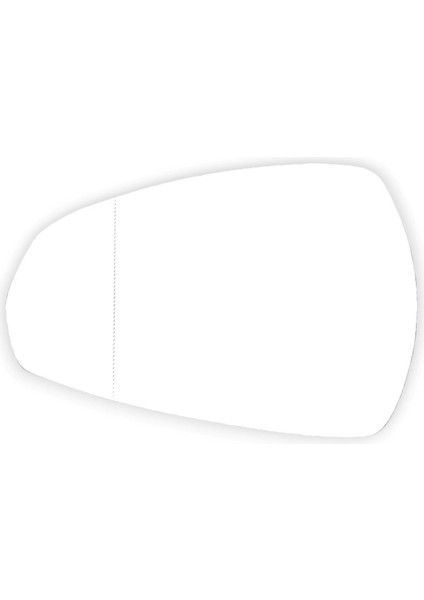 Audi A3 Hb 2013-2016 Sol Dış Dikiz Ayna Camı Isıtmalı 8V0857535E