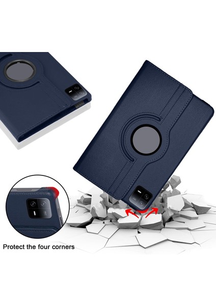 Xiaomi Mi Pad 6 & Pad 6 Pro 11 Inç Kılıf Dönebilen 360 Tablet Kılıfı Standlı Pu Deri Elastik Kapaklı Smart Tam Korumalı indirimleri