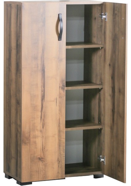 Çok Amaçlı Dolap Banyo Dolap 2 Kapaklı 4 Gözlü Banyo Havlu Dolabı