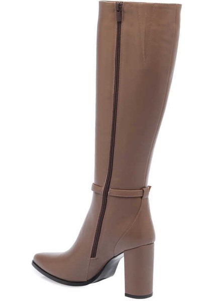 Vizon Hakiki Deri Kadın Klasik Çizme - K23K1CM67062-S08 modelleri