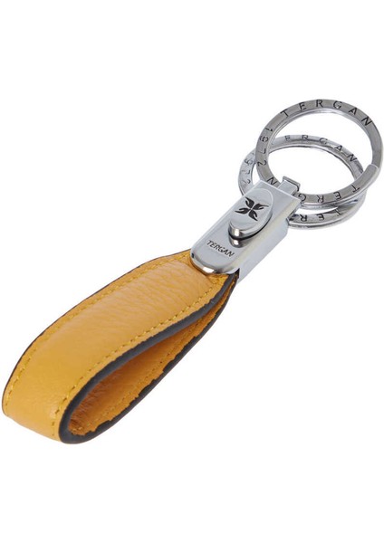 Sarı Hakiki Deri Unisex Anahtarlık - S1AN00000235-H28