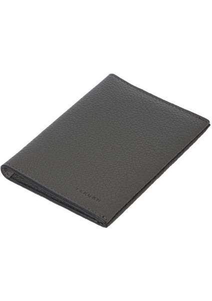 Gri Deri Unisex Pasaportluk - S1PS00001657-G35