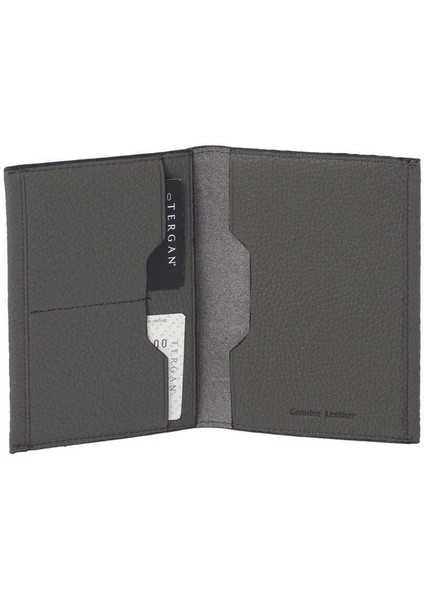 Gri Deri Unisex Pasaportluk - S1PS00001657-G35