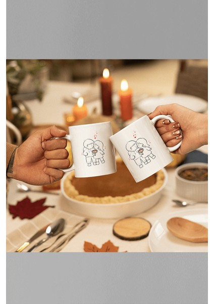 Çiçekli Sevgili/çift/arkadaş 2'li Kupa Bardak Seti fiyatları