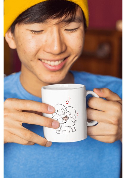 Çiçekli Sevgili/çift/arkadaş 2'li Kupa Bardak Seti fırsatları