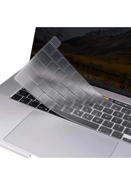 Hk Teknoloji Macbook Pro 13 Inç 2020 A2338 M1 - M2 Işlemcili Uyumlu Türkçe Q Silikon Klavye Koruyucu