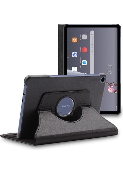 Huawei Honor Pad X8 10.1 Inç Kılıf Dönebilen 360 Tablet Kılıfı Standlı Pu Deri Elastik Kapaklı Smart Tam Korumalı Huawe Honor Pad X8 Lite Uyumlu