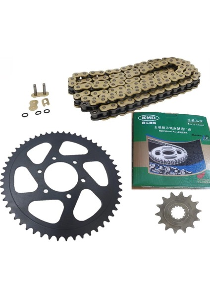 Cf Moto Nk 400 Oringli Zincir Dişli Seti Kmc Gold Zincir -Arasmoto