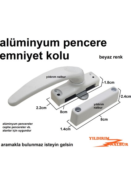 Alüminyum Pencere Emniyet Kapı Kolu Beyaz Renk Cephe Pencere Kol Alüminyum fiyatları