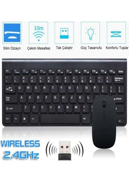 Samsung Galaxy Tab A T590 Wi-Fi 10.5" Wireless 2.4 Ghz Kablosuz Klavye Mause Seti