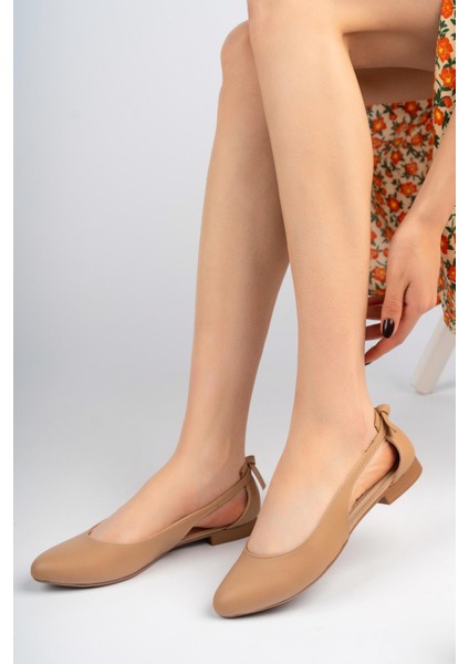 Kadın Babet Rahat Ortopedik Taban Deri Cilt